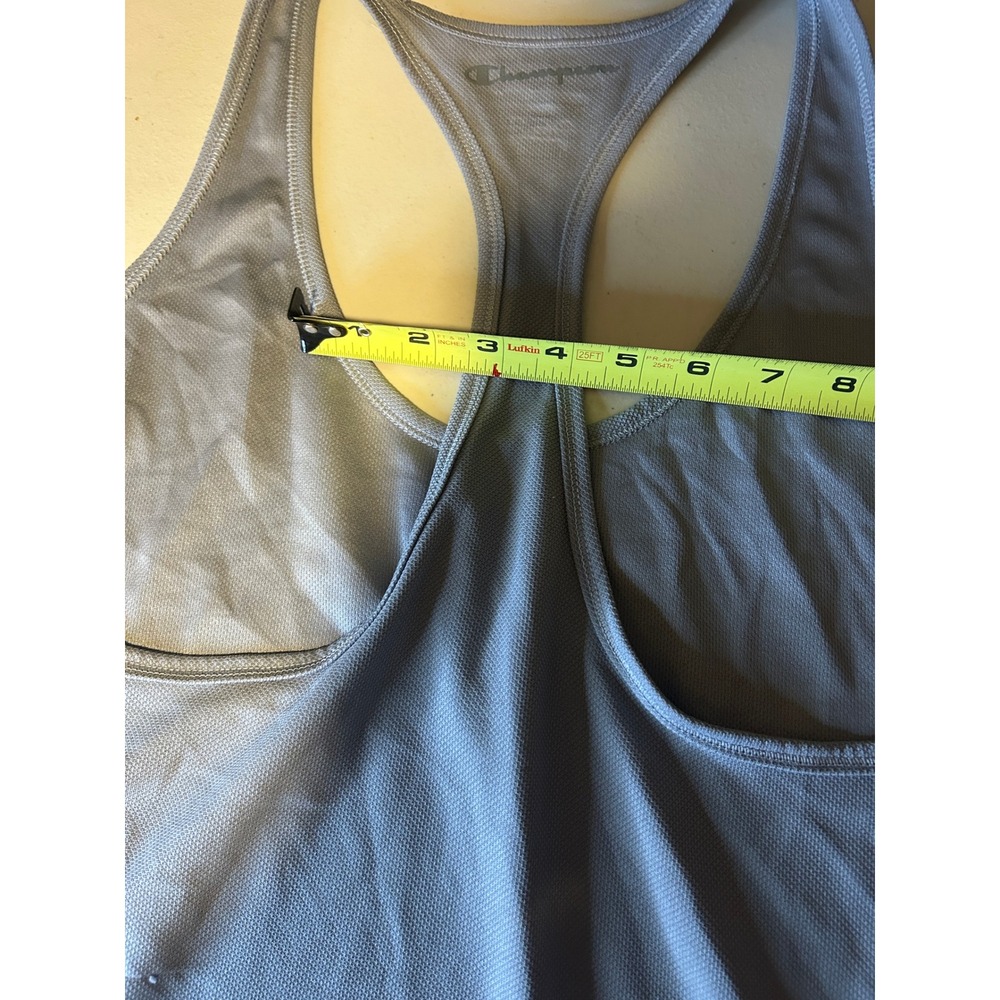 Champion Performance Tank Top Womens XL Gray Racerback Athletic Activewear - Picture 8 of 8